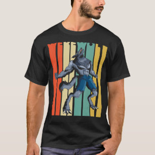 Camiseta Diseño de Halloween de estilo vintage Werewolf Ret