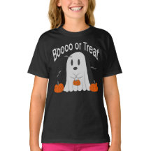 Diseño de Halloween de fantasma lindo Booo o regal