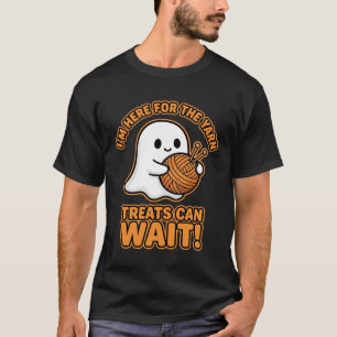 Camiseta Diseño de Halloween de fantasmas de ganchillo
