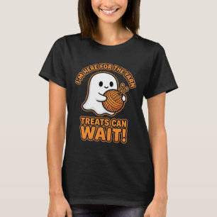 Camiseta Diseño de Halloween de fantasmas de ganchillo