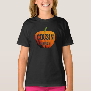 Camiseta Diseño de Halloween de la Calabaza de Primos