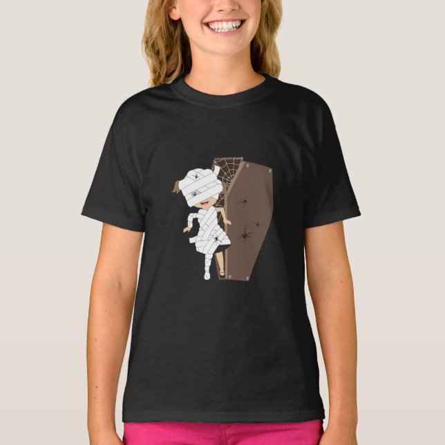 Camiseta Diseño de Halloween de la marioneta Chica (Anverso)