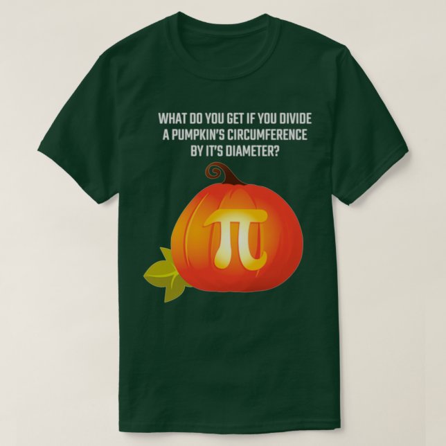 Camiseta Diseño de Halloween para amantes de las matemática (Diseño del anverso)