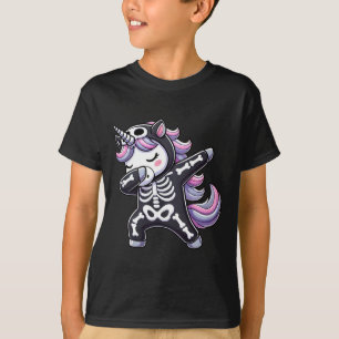 Camiseta Diseño de Halloween para Chicas espantó a unicorni