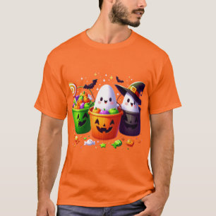 Camiseta Diseño de Halloween para los cubos de golosinas de
