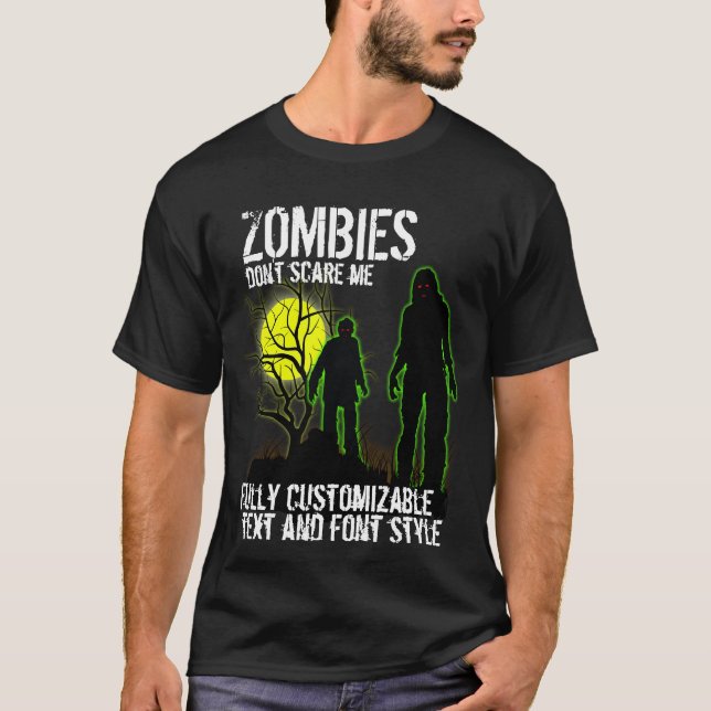 Camiseta Diseño de Halloween totalmente Personalizable con  (Anverso)