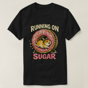 Camiseta diseño de hámster hiperactivo "Funcionando con azú