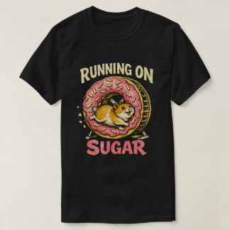 Camiseta diseño de hámster hiperactivo "Funcionando con azú