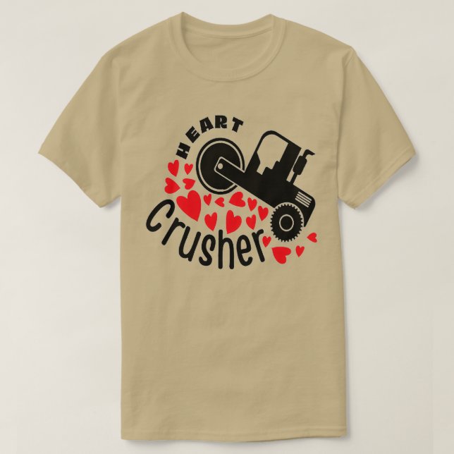 CAMISETA DISEÑO DE HEARTS CRUSHER PARA DÍA DE SAN VALENTÍN (Diseño del anverso)