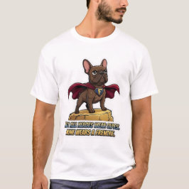 Camiseta Diseño de héroe Frenchie Bulldog francés lindo sup
