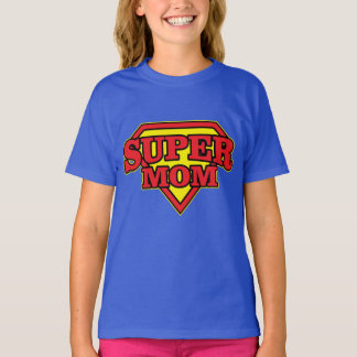 Camiseta Diseño de Héroes de Super Mamá