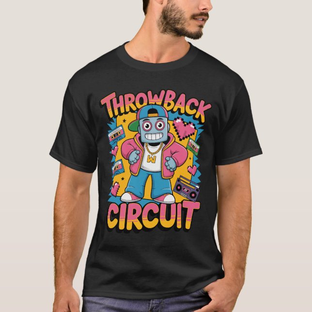 Camiseta Diseño de hip hop retro Robot 90 - lanzamiento de  (Anverso)