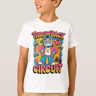Camiseta Diseño de hip hop retro Robot 90 - lanzamiento de