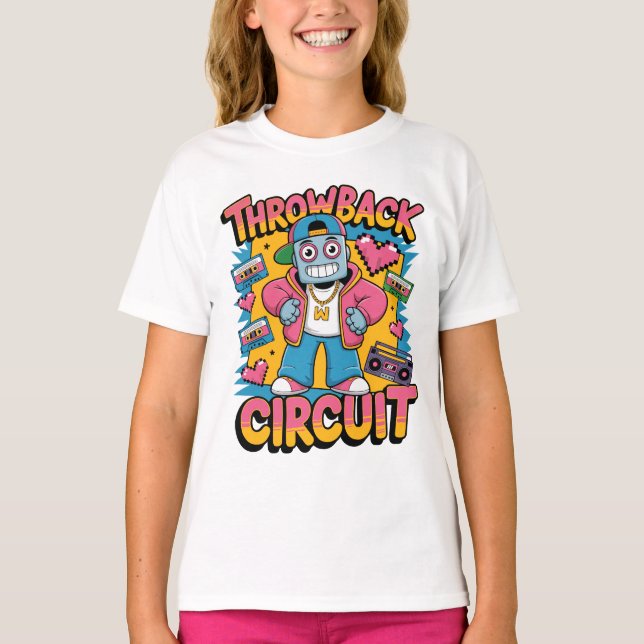 Camiseta Diseño de hip hop retro Robot 90 - lanzamiento de  (Anverso)