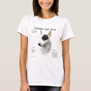 Camiseta Diseño de historia de Bull Terrier en miniatura