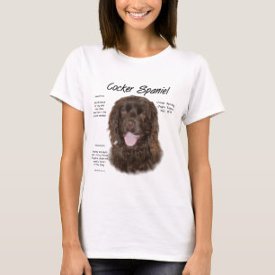 Camiseta Diseño de historia de Cocker Spaniel (brn)