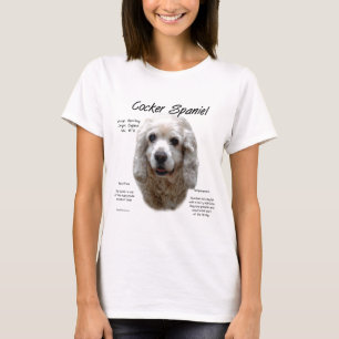 Camiseta Diseño de historia de Cocker Spaniel (buff)