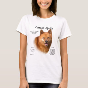 Camiseta Diseño de historia de spitz finlandesa