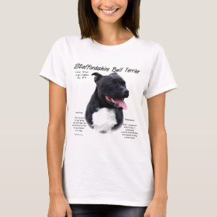 Camiseta Diseño de historia de Staffordshire Bull Terrier