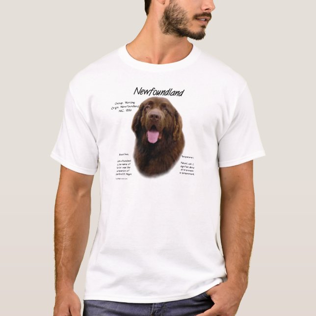 Camiseta Diseño de historia de Terranova (Brown) (Anverso)