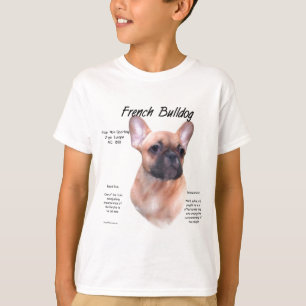 Camiseta Diseño de historia del Bulldog francés