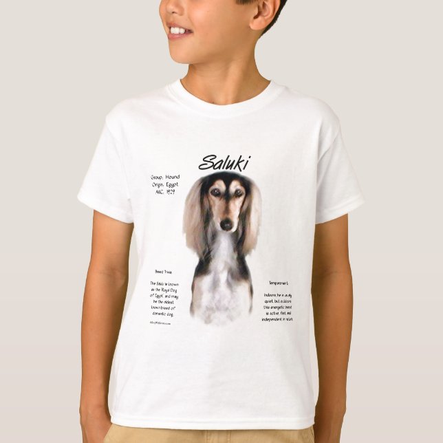Camiseta Diseño de historia Saluki (Anverso)