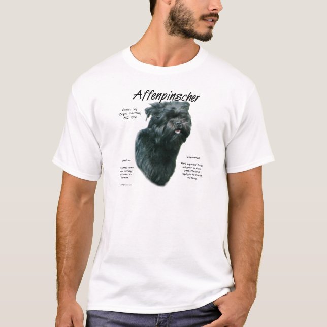 Camiseta Diseño de historial de Affenpinscher (Anverso)