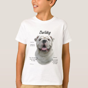 Camiseta Diseño de historial de bulldoges