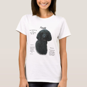 Camiseta Diseño de historial de folletos (blk)