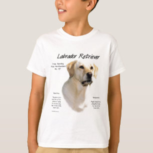 Camiseta Diseño de historial de Labrador Recuperador (amari