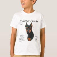 Diseño de historial de Pinscher en miniatura (negr
