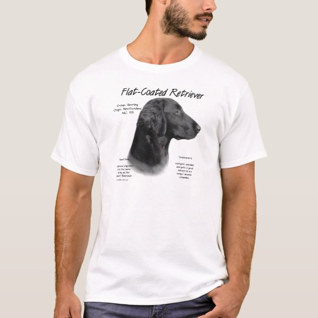 Camiseta Diseño de historial de recuperación de capa plana (Anverso)