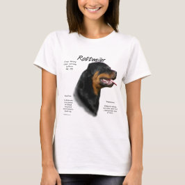 Camiseta Diseño de historial de Rottweiler