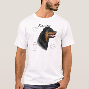 Camiseta Diseño de historial de Rottweiler