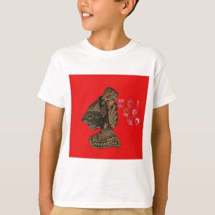 Camiseta Diseño de Hohoho de Títere de Sombra Indonesio en 