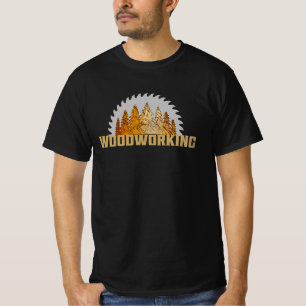 Camiseta Diseño de hoja de sierra de bosque de carpintería