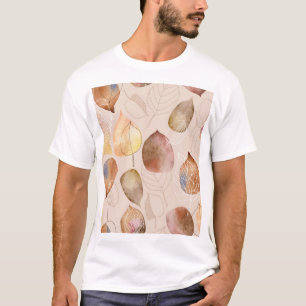Camiseta Diseño de hojas de acuarela gráfica de otoño