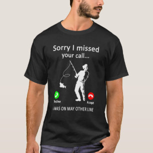 Camiseta Diseño de Hombres de Pesca de Pescado