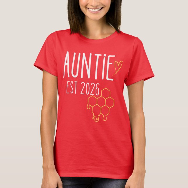 Camiseta Diseño de Honeycomb de la tía Est 2026 (Anverso)