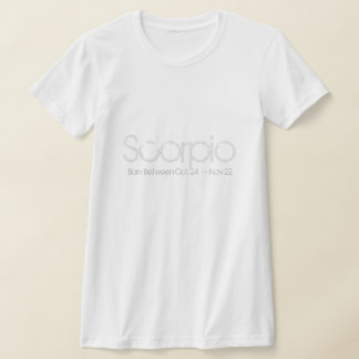 Camiseta Diseño de Horóscopo Escorpio