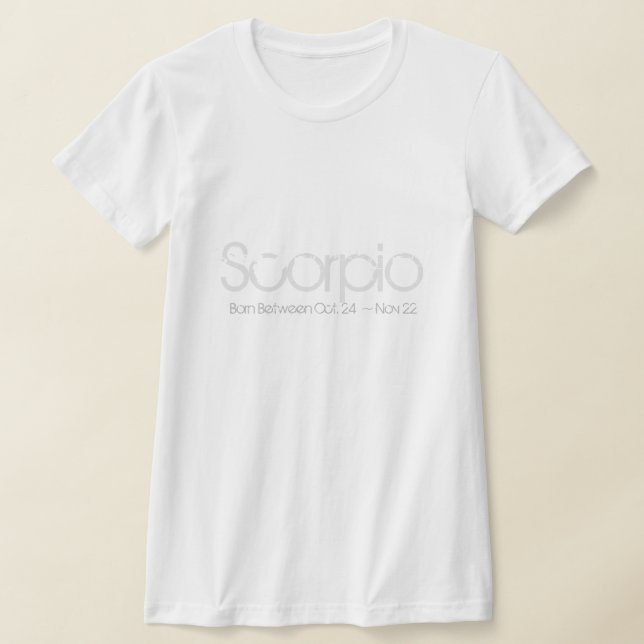 Camiseta Diseño de Horóscopo Escorpio (Distribución)