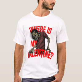 Camiseta Diseño de horror de San Valentín de Zombie