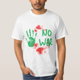 Camiseta Diseño de huella de mano de protesta contra la gue