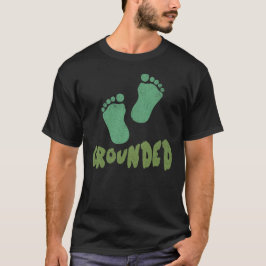 Camiseta Diseño de huellas en tierra para el equilibrio y l