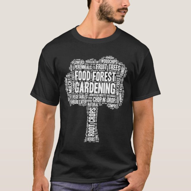 Camiseta Diseño de huertos de huertos de bosques de comida (Anverso)