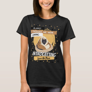 Camiseta Diseño de humor con gato introvertido divertido