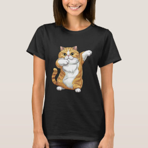 Camiseta Diseño de humor de baile de gato Dabbing para aman