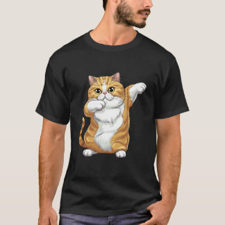 Camiseta Diseño de humor de baile de gato Dabbing para aman