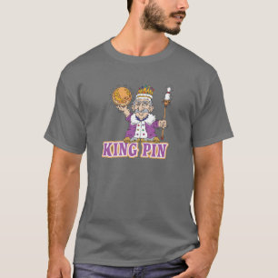 Camiseta diseño de humor de bolos con perno real
