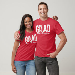 Camiseta Diseño de humor de graduación en negrita